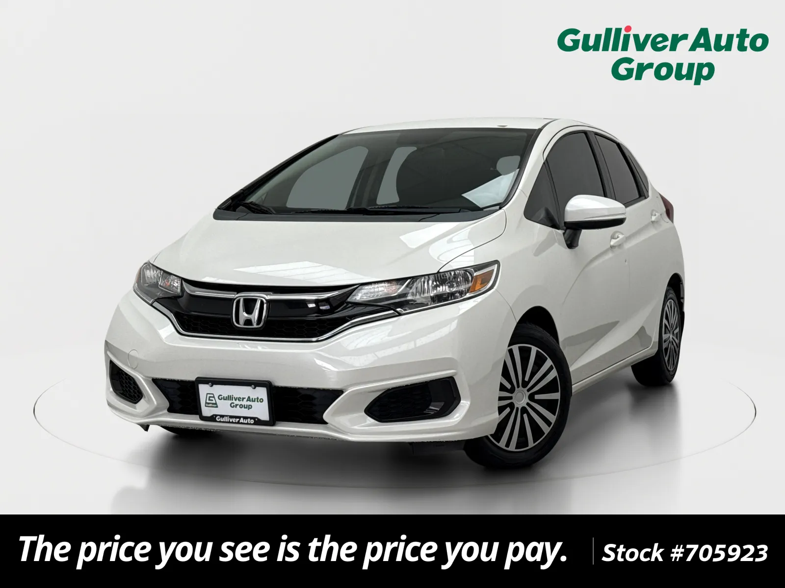 White 2019 Honda Fit LX for sale in Plano, TX
