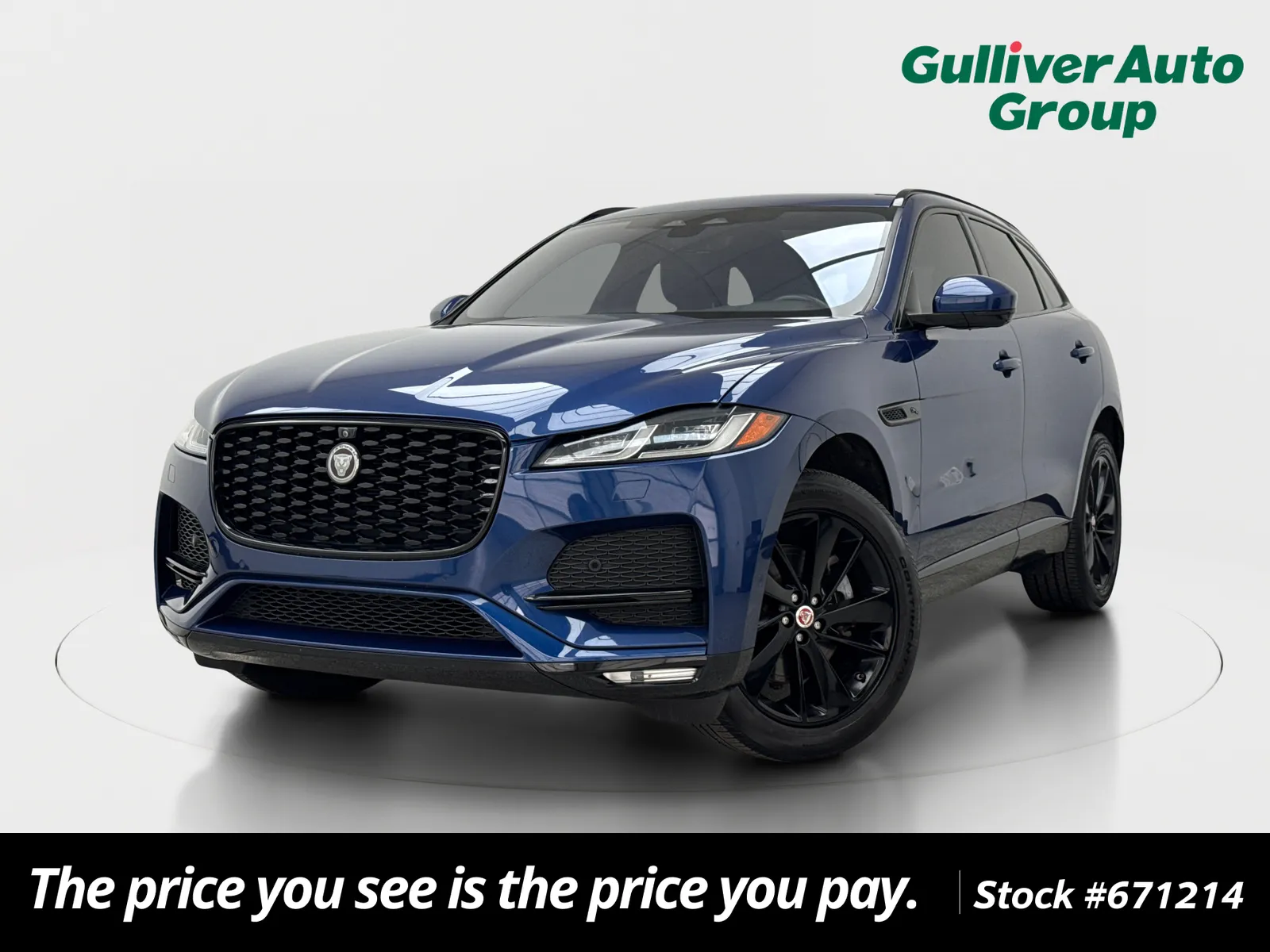 Blue 2021 Jaguar F-PACE P250 S for sale in Plano, TX