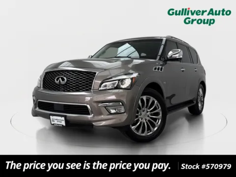 Gray 2015 INFINITI QX80 for sale in Plano, TX