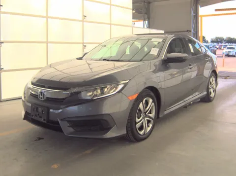 Gray 2017 Honda Civic LX for sale in Plano, TX