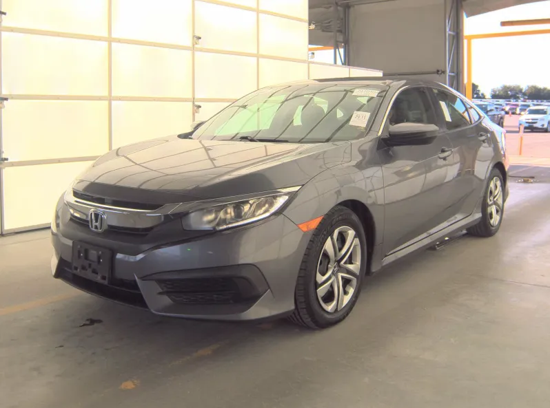 Gray 2017 Honda Civic LX for sale in Plano, TX