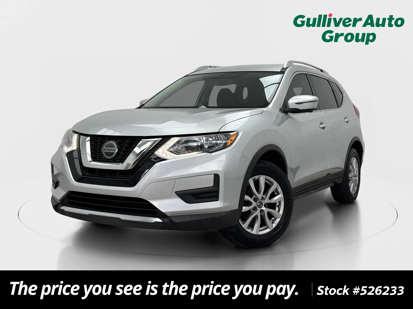 Silver 2018 Nissan Rogue SV for sale in Plano, TX