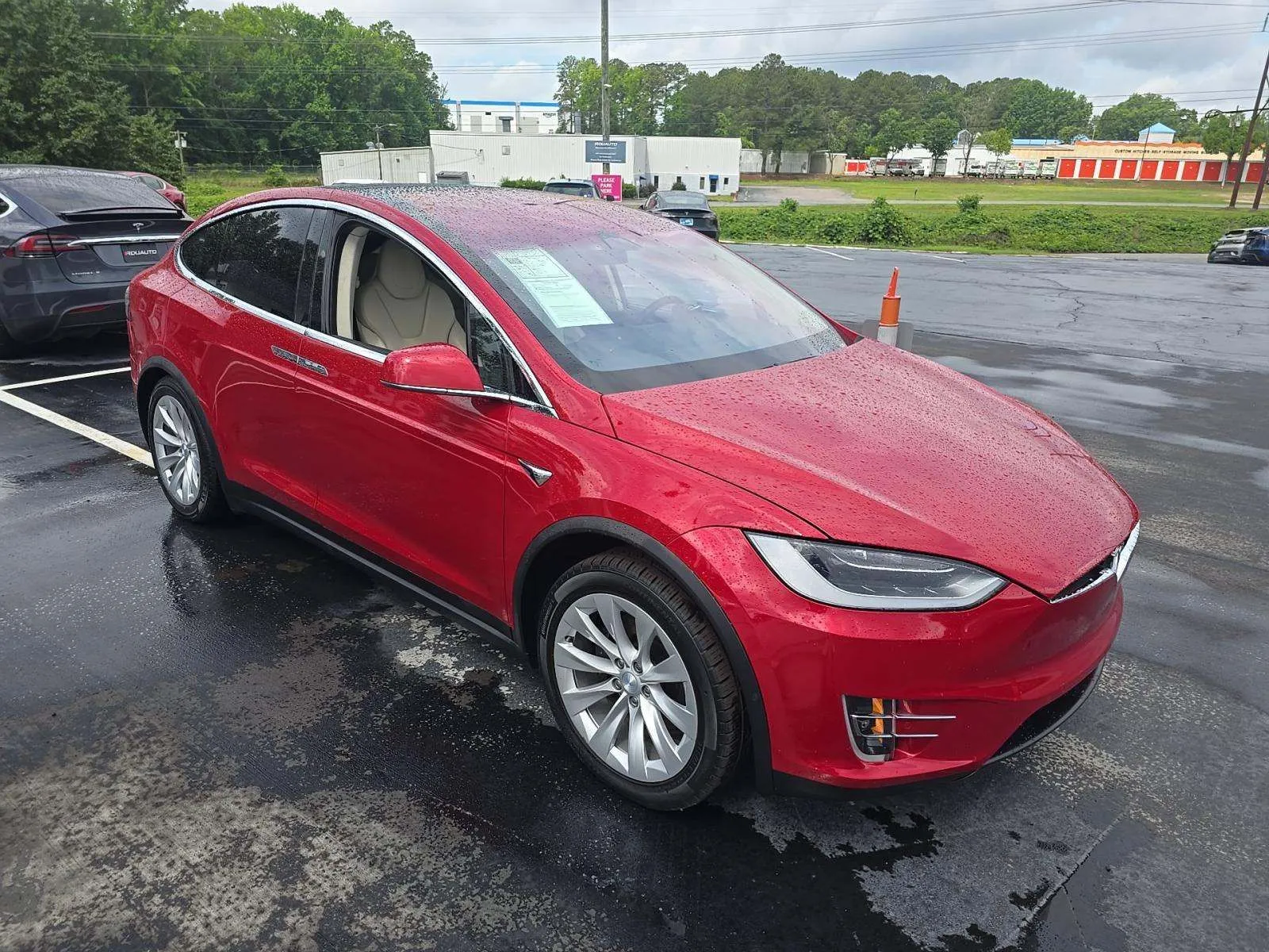 Red 2018 Tesla Model X 100D for sale in Plano, TX