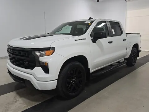 White 2023 Chevrolet Silverado 1500 Custom for sale in Plano, TX
