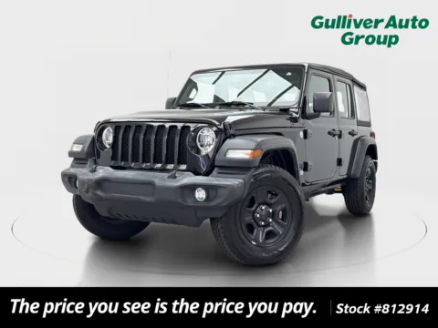 Black 2021 Jeep Wrangler Unlimited Sport for sale in Plano, TX