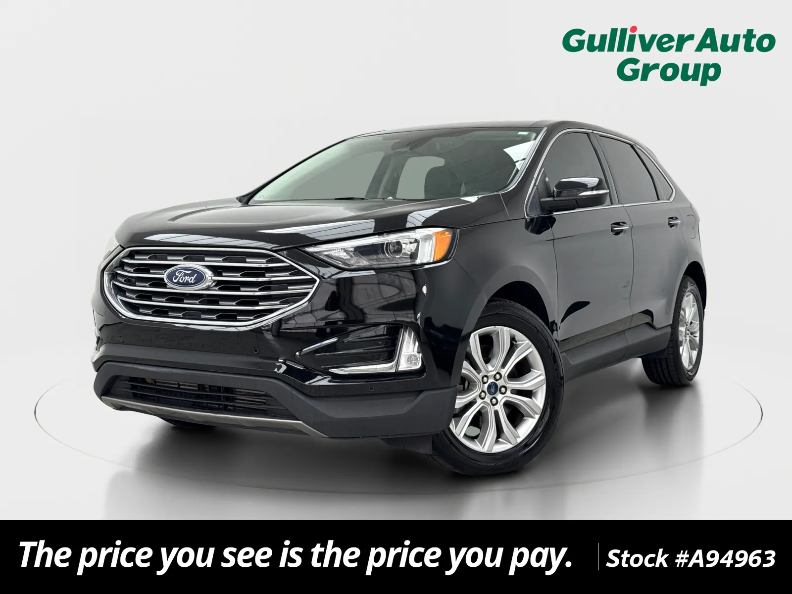Black 2022 Ford Edge Titanium for sale in Plano, TX