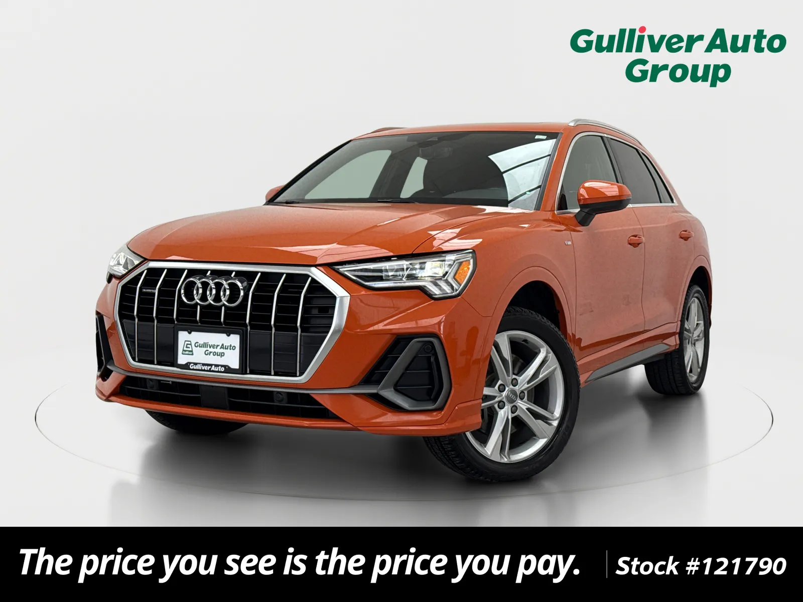 Orange 2020 Audi Q3 Premium Plus S line for sale in Plano, TX