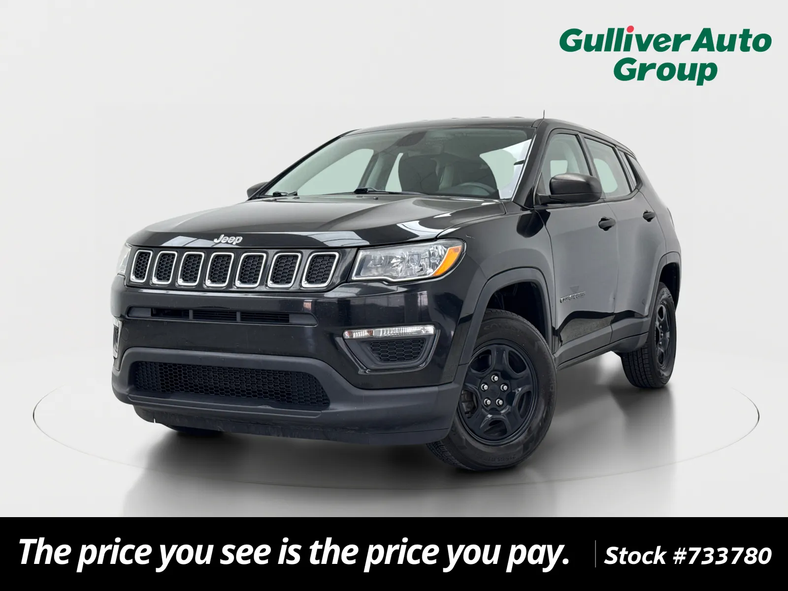 Black 2019 Jeep Compass Sport for sale in Plano, TX