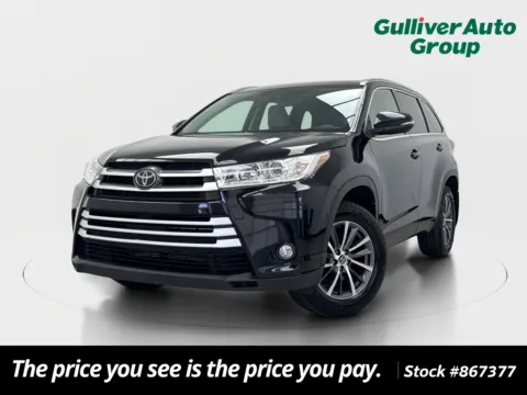 Black 2018 Toyota Highlander XLE for sale in Plano, TX