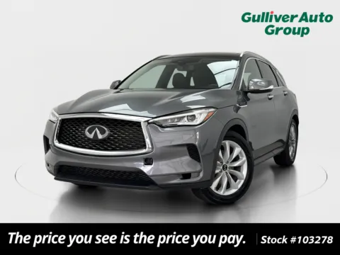 Photos of 2020 INFINITI QX50 LUXE for sale in Plano, TX at Gulliver Auto Group