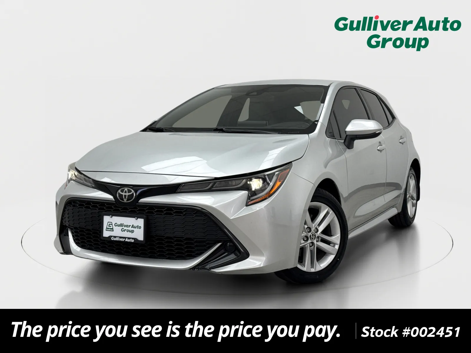 Silver 2019 Toyota Corolla Hatchback SE for sale in Plano, TX
