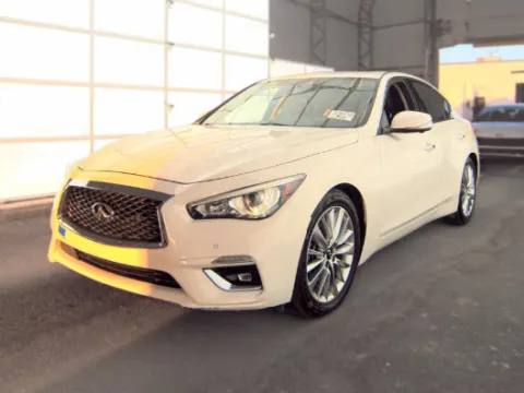 White 2021 INFINITI Q50 3.0t LUXE for sale in Plano, TX
