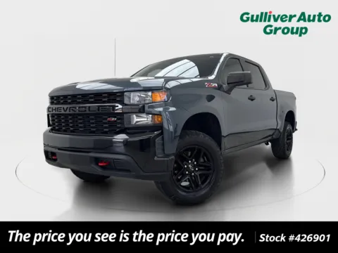 Gray 2019 Chevrolet Silverado 1500 Custom Trail Boss for sale in Plano, TX