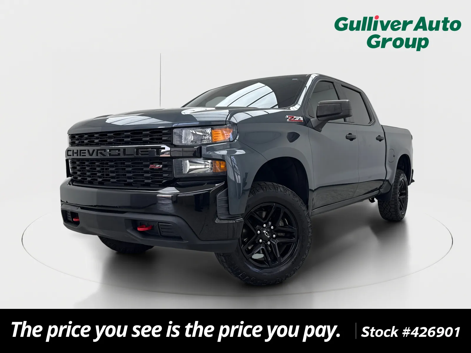 Gray 2019 Chevrolet Silverado 1500 Custom Trail Boss for sale in Plano, TX