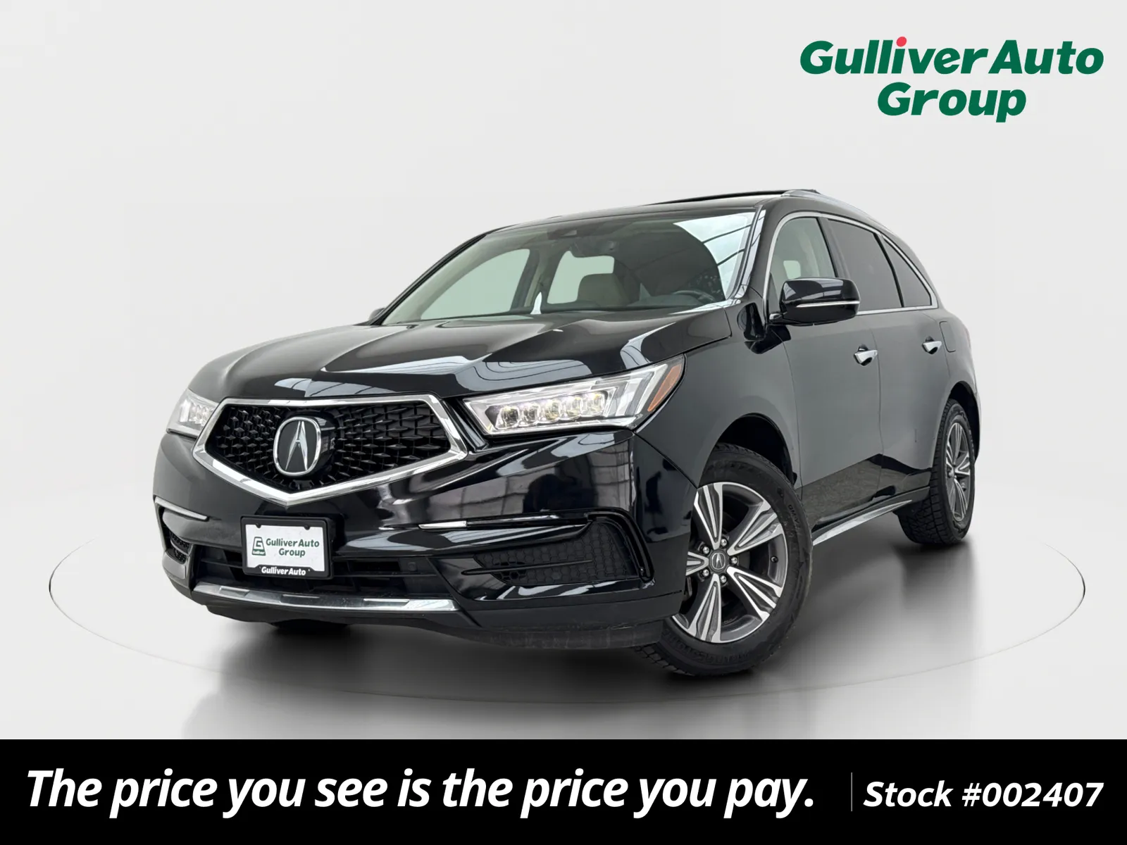 Black 2019 Acura MDX 3.5L for sale in Plano, TX
