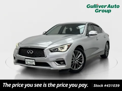 Silver 2018 INFINITI Q50 3.0t LUXE for sale in Plano, TX