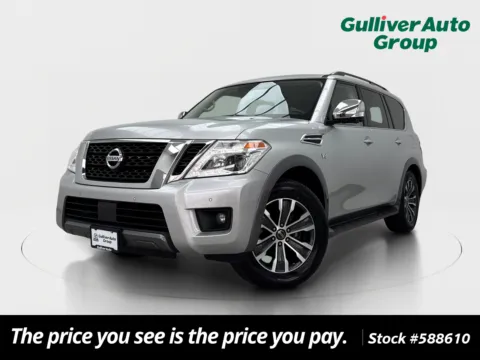 Silver 2019 Nissan Armada SL for sale in Plano, TX