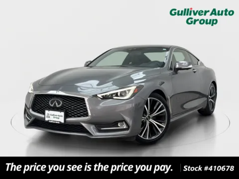Gray 2021 INFINITI Q60 3.0t LUXE for sale in Plano, TX