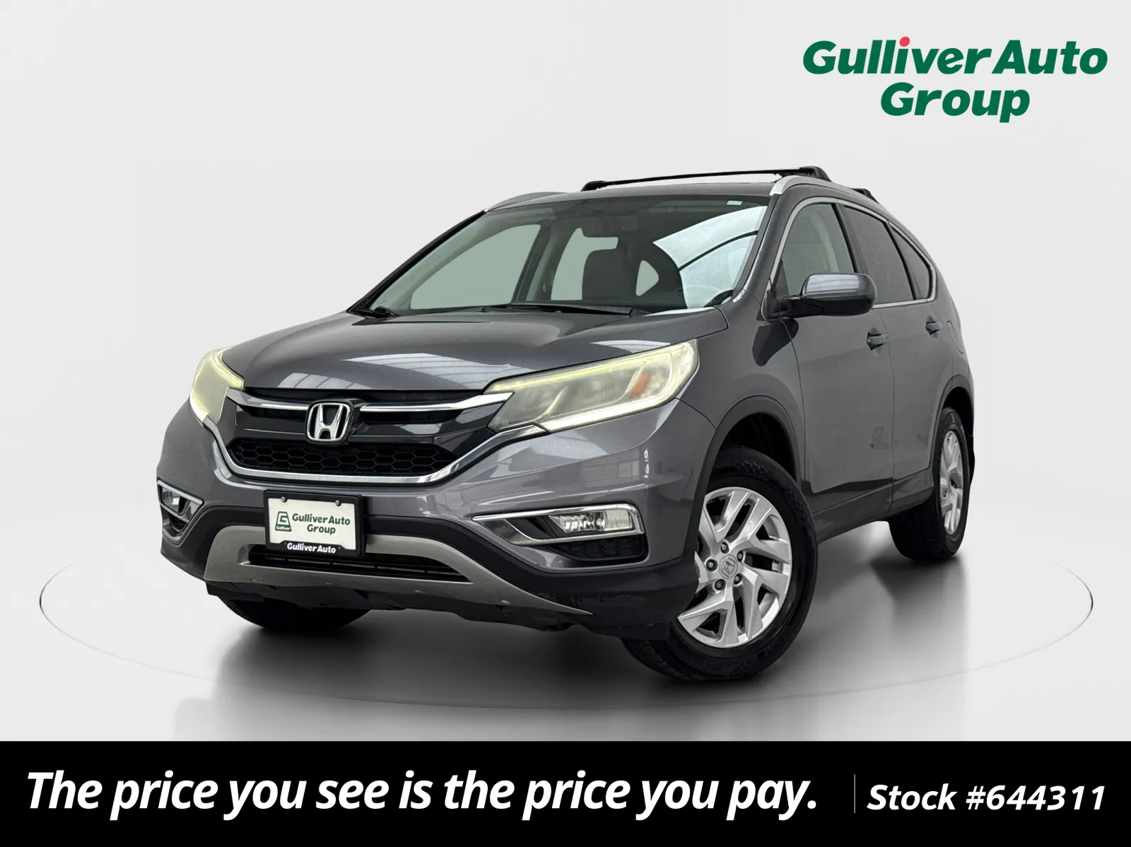 Silver 2015 Honda CR-V EX-L for sale in Plano, TX