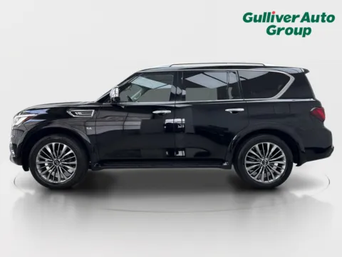 Another view of 2019 INFINITI QX80 LUXE for sale in Plano, TX at Gulliver Auto Group