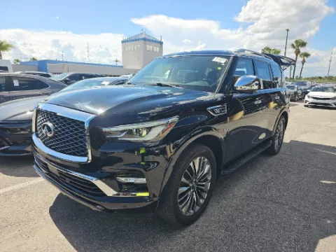 Black 2019 INFINITI QX80 LUXE for sale in Plano, TX