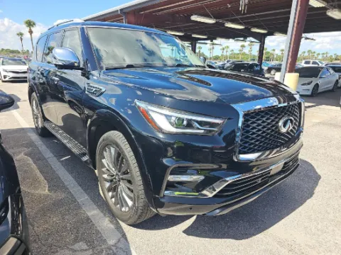 Another view of 2019 INFINITI QX80 LUXE for sale in Plano, TX at Gulliver Auto Group