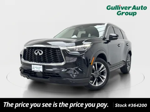 Photos of 2023 INFINITI QX60 LUXE for sale in Plano, TX at Gulliver Auto Group