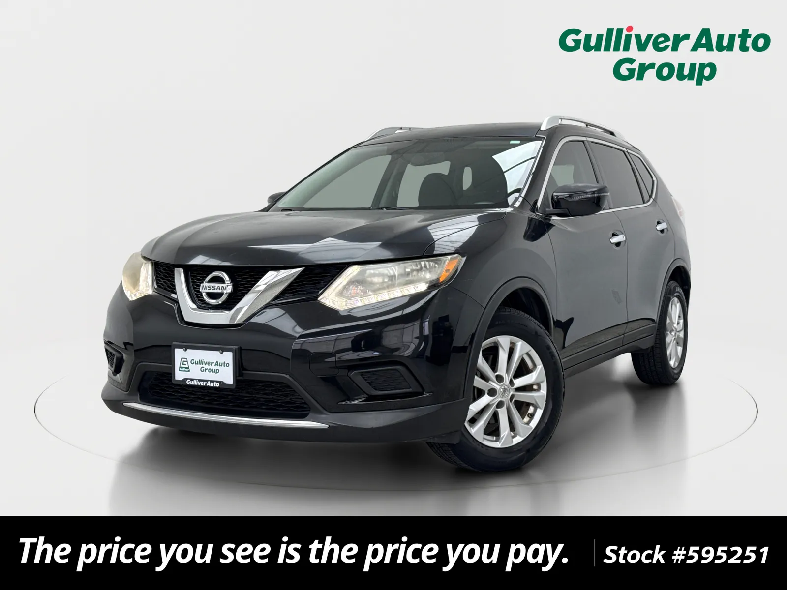 Black 2016 Nissan Rogue SV for sale in Plano, TX