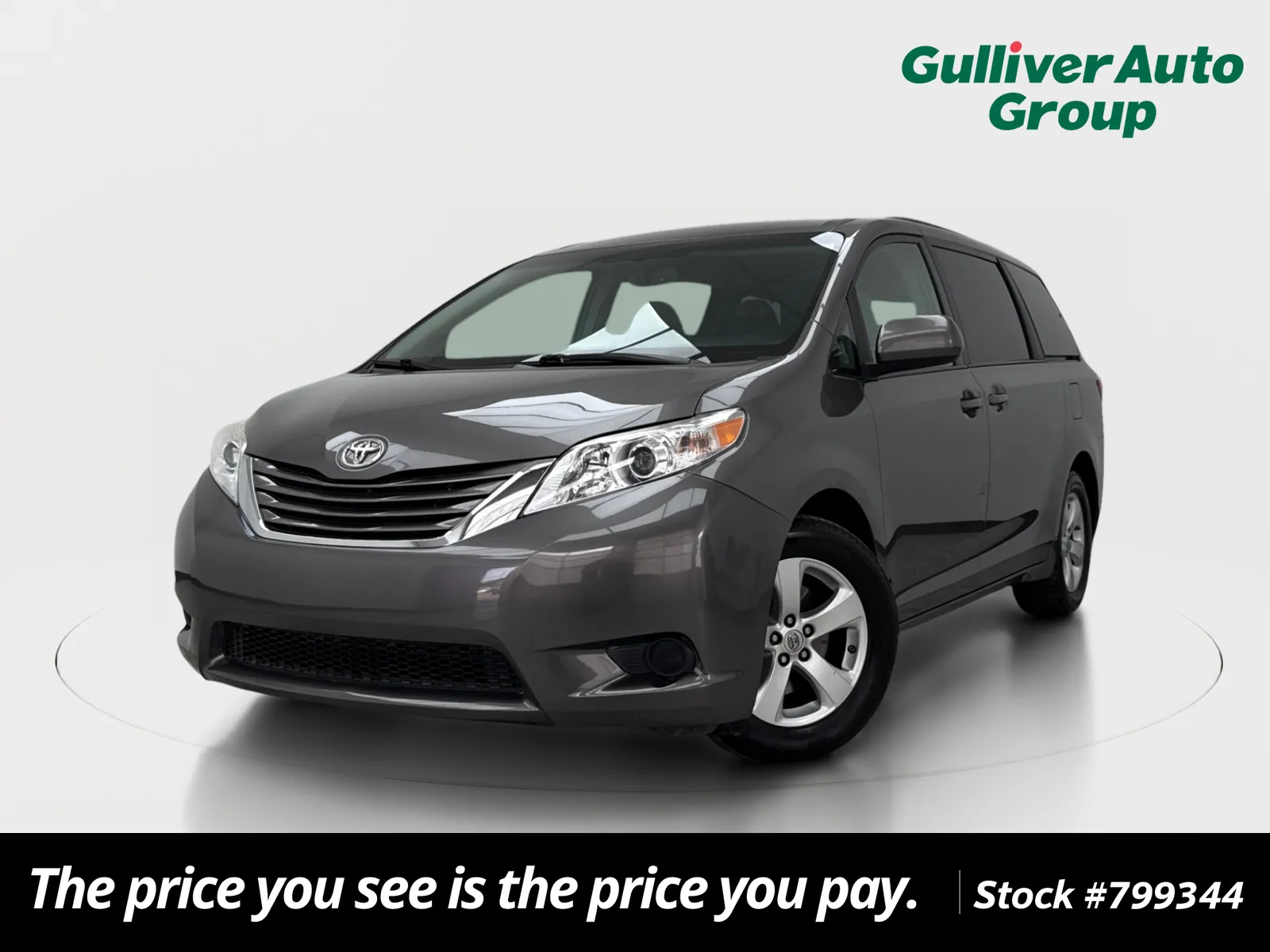 Gray 2017 Toyota Sienna LE for sale in Plano, TX