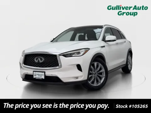 White 2019 INFINITI QX50 ESSENTIAL for sale in Plano, TX