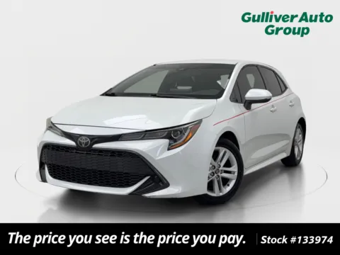 White 2021 Toyota Corolla Hatchback SE for sale in Plano, TX