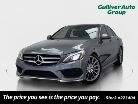 Gray 2017 Mercedes-Benz C-Class C 300 for sale in Plano, TX