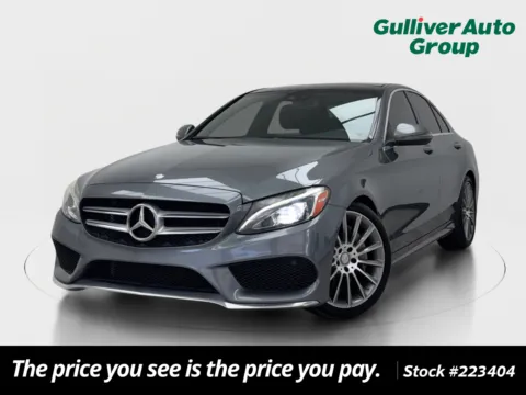 Gray 2017 Mercedes-Benz C-Class C 300 for sale in Plano, TX