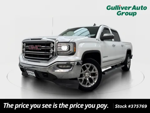 White 2017 GMC Sierra 1500 SLT for sale in Plano, TX