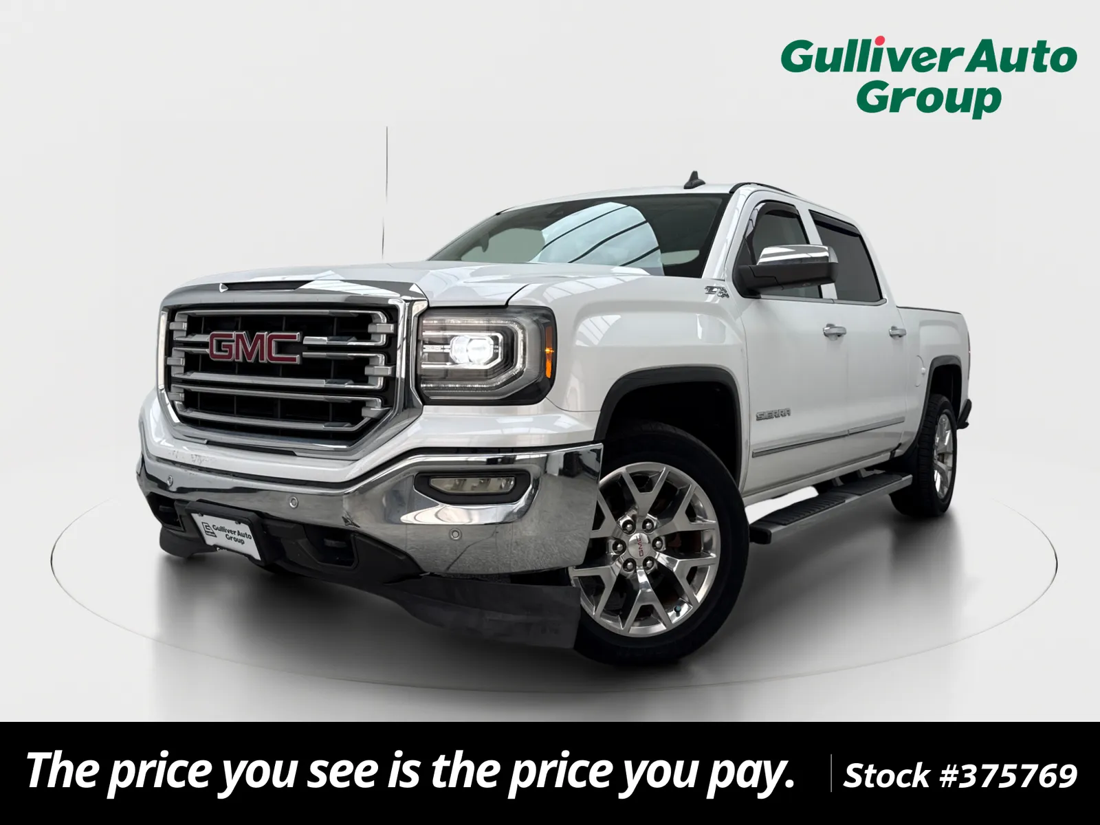 White 2017 GMC Sierra 1500 SLT for sale in Plano, TX