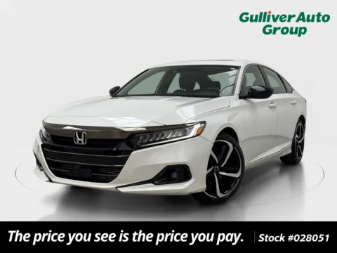 White 2021 Honda Accord Sport 2.0T for sale in Plano, TX