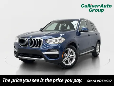 Blue 2020 BMW X3 sDrive30i for sale in Plano, TX