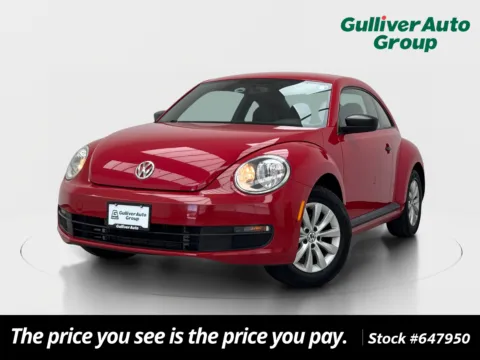 Red 2015 Volkswagen Beetle 1.8T Classic for sale in Plano, TX