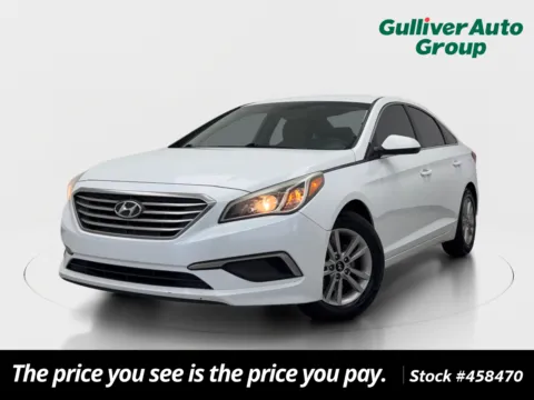 White 2017 Hyundai Sonata SE for sale in Plano, TX