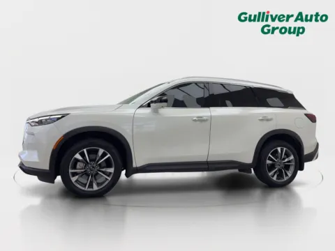 Photos of 2024 INFINITI QX60 LUXE for sale in Plano, TX at Gulliver Auto Group