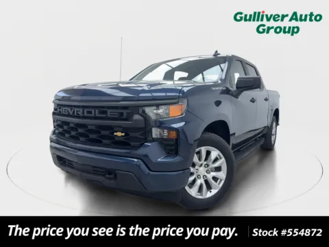 Blue 2022 Chevrolet Silverado 1500 Custom for sale in Plano, TX