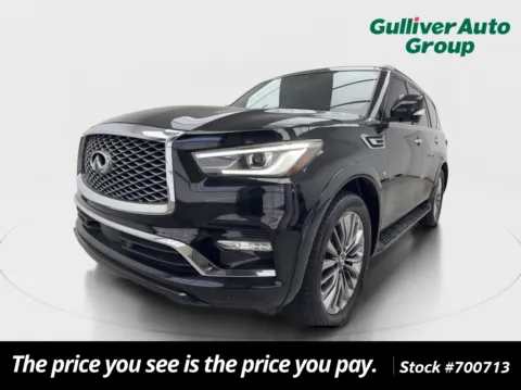 Black 2020 INFINITI QX80 LUXE for sale in Plano, TX