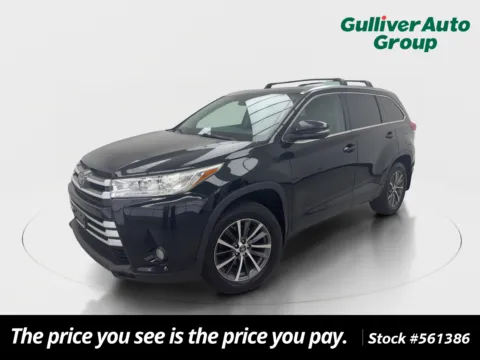 Black 2018 Toyota Highlander XLE for sale in Plano, TX