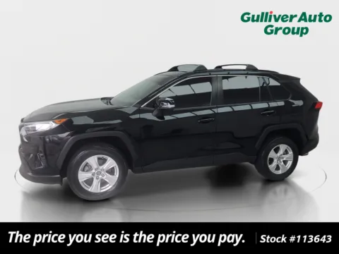 Black 2021 Toyota RAV4 XLE for sale in Plano, TX