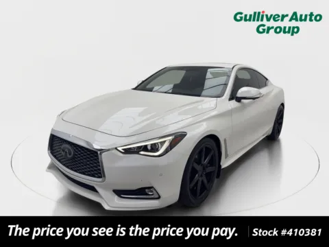 White 2021 INFINITI Q60 3.0t LUXE for sale in Plano, TX