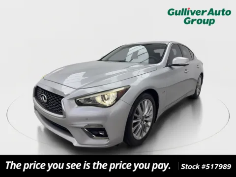Silver 2019 INFINITI Q50 3.0t LUXE for sale in Plano, TX