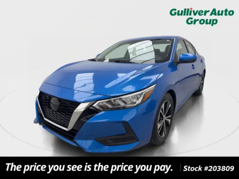 Blue 2022 Nissan Sentra SV for sale in Plano, TX