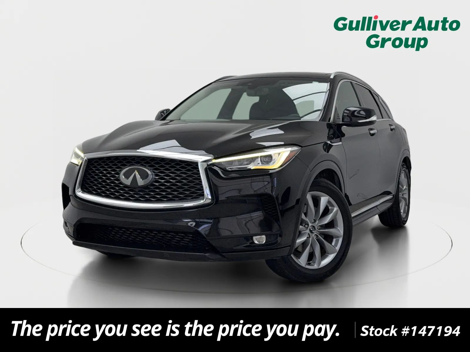 Black 2019 INFINITI QX50 LUXE for sale in Plano, TX