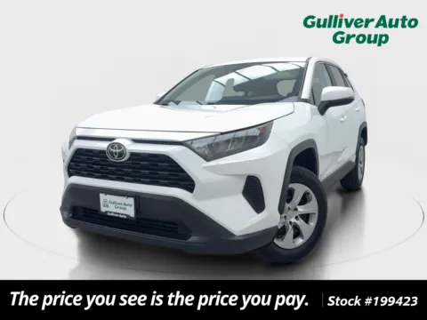 White 2022 Toyota RAV4 LE for sale in Plano, TX