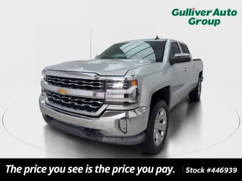 Silver 2017 Chevrolet Silverado 1500 LTZ for sale in Plano, TX